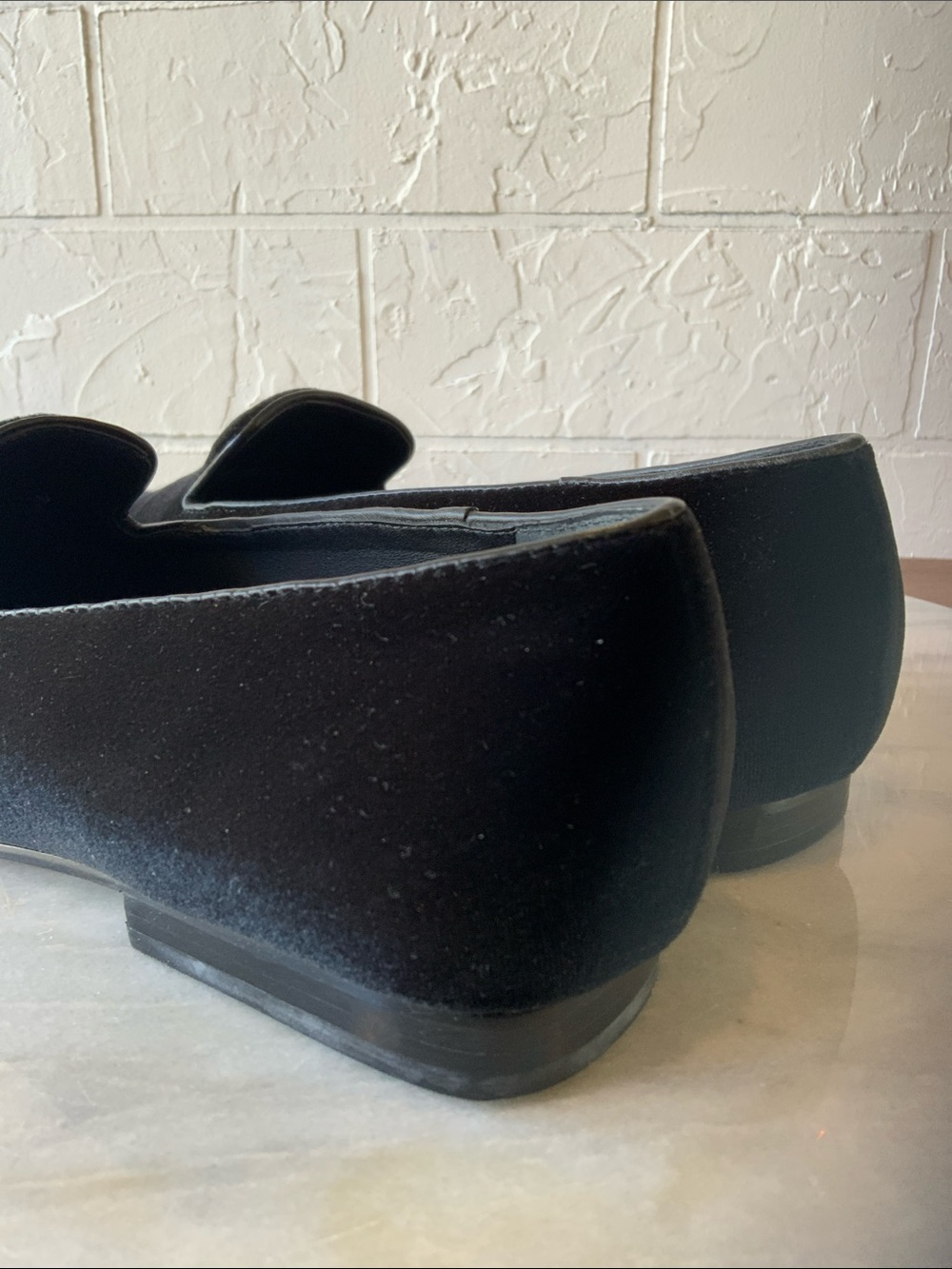 Lauren Ralph Lauren Black Velvet Loafers - Picture 4 of 8